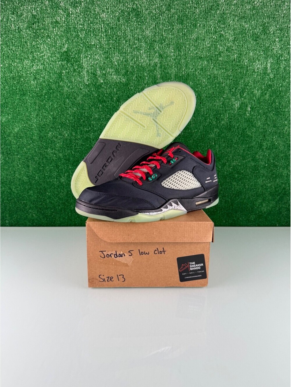 Size 13 - Jordan 5 Low x Clot Anthracite 2022 CLEAN!